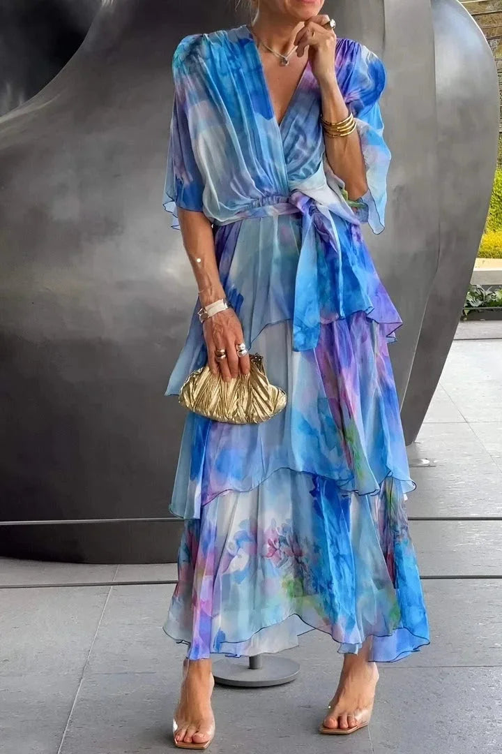 Cassia | Robe élégante en chiffon