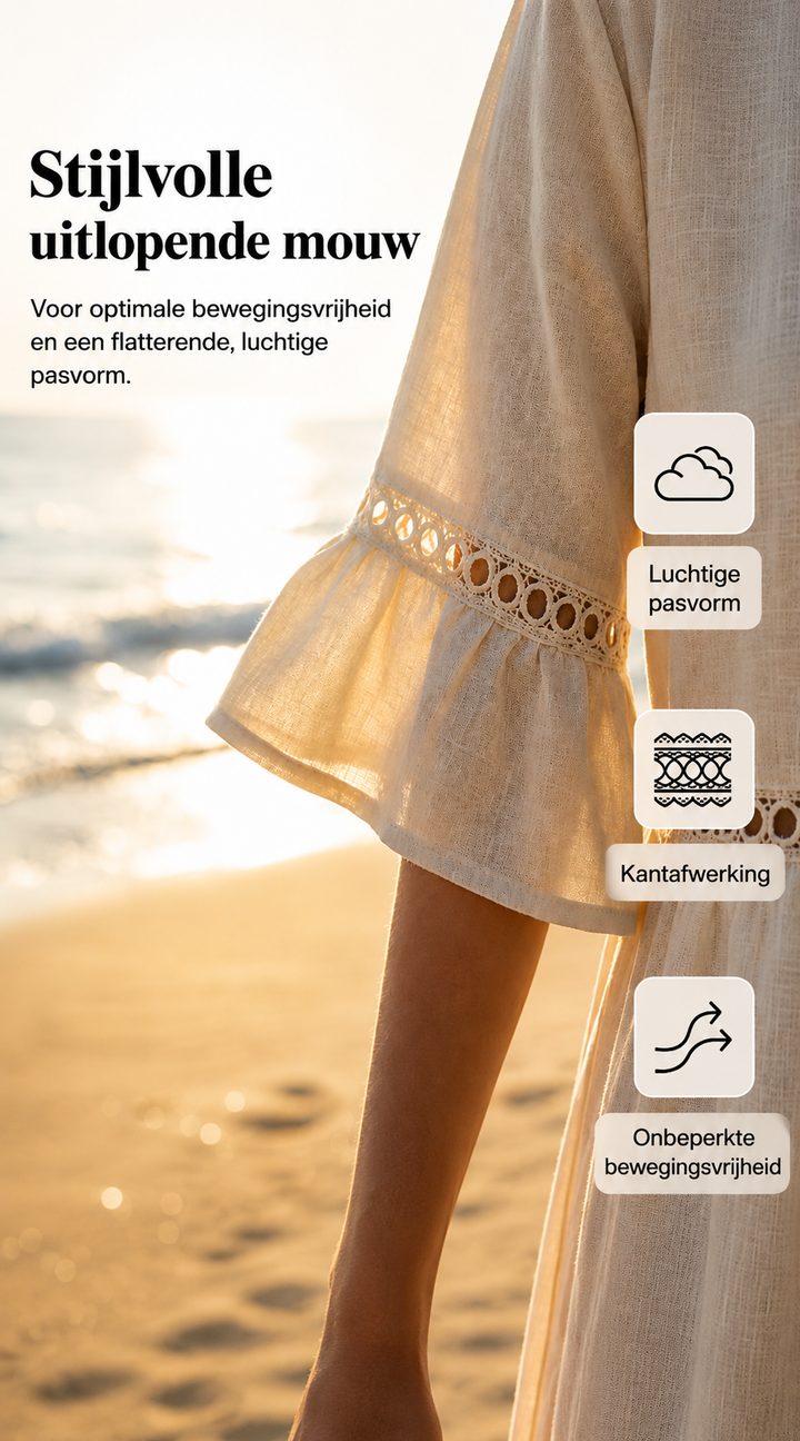 Amara | Robe Midi Élégante Effet Ventre Plat
