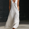 Sophie | Robe Maxi Boutonnée Minimaliste