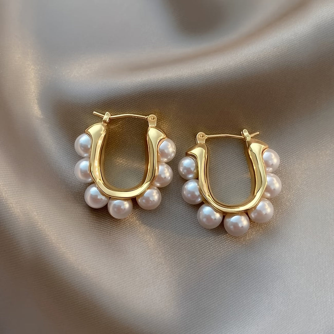 Lucie | Boucles d'oreilles créoles en perles