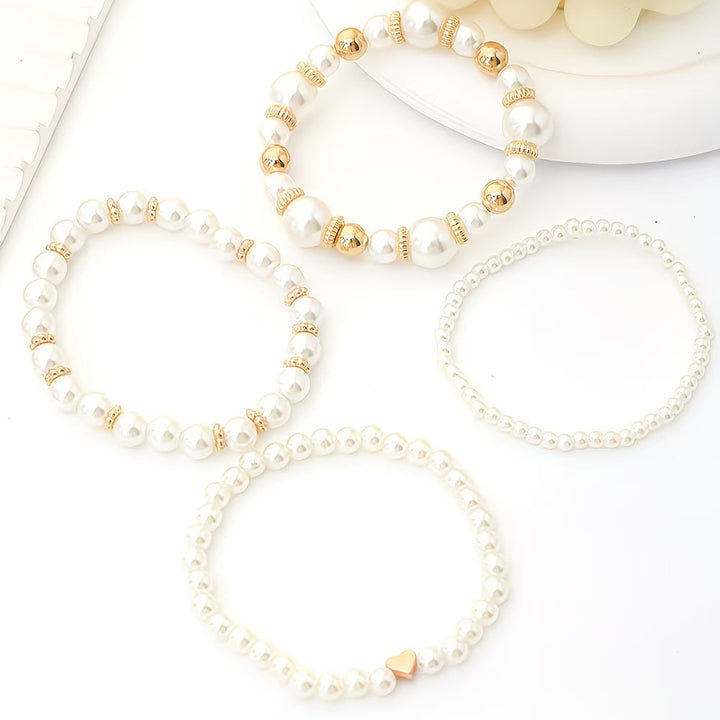 Félicité | Ensemble de bracelets en perles empilables de 4