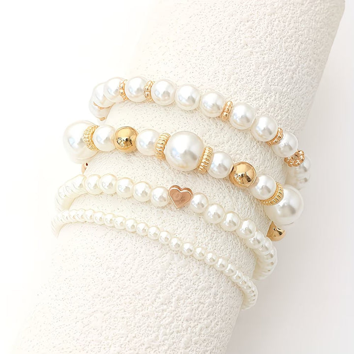 Félicité | Ensemble de bracelets en perles empilables de 4