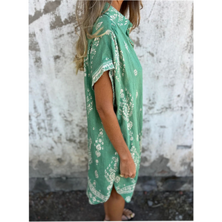 Emmeline | Robe Chemise Imprimée avec Poches