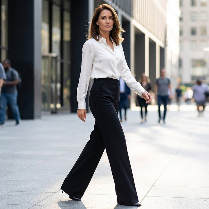 Emilia | Pantalon taille haute élégant