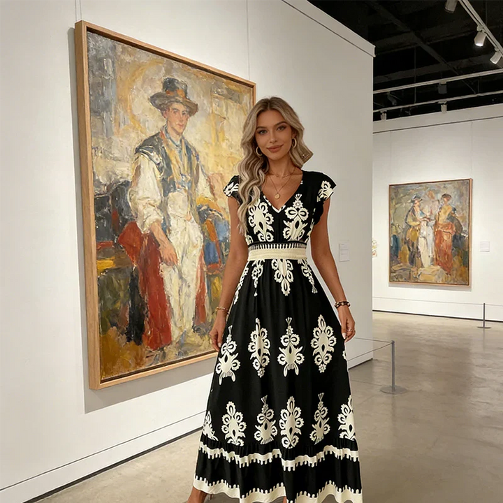 Camille | Robe maxi raffinée