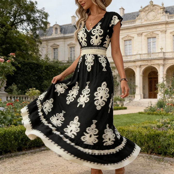 Camille | Robe maxi raffinée