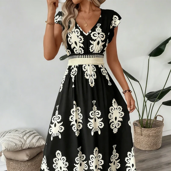 Camille | Robe maxi raffinée
