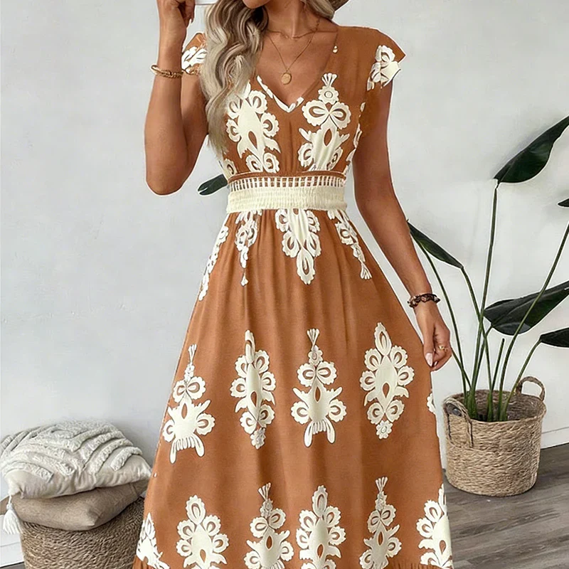 Camille | Robe maxi raffinée