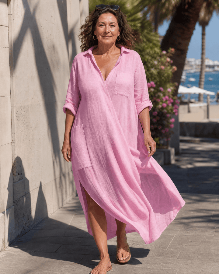 Aliénor | Robe midi à col