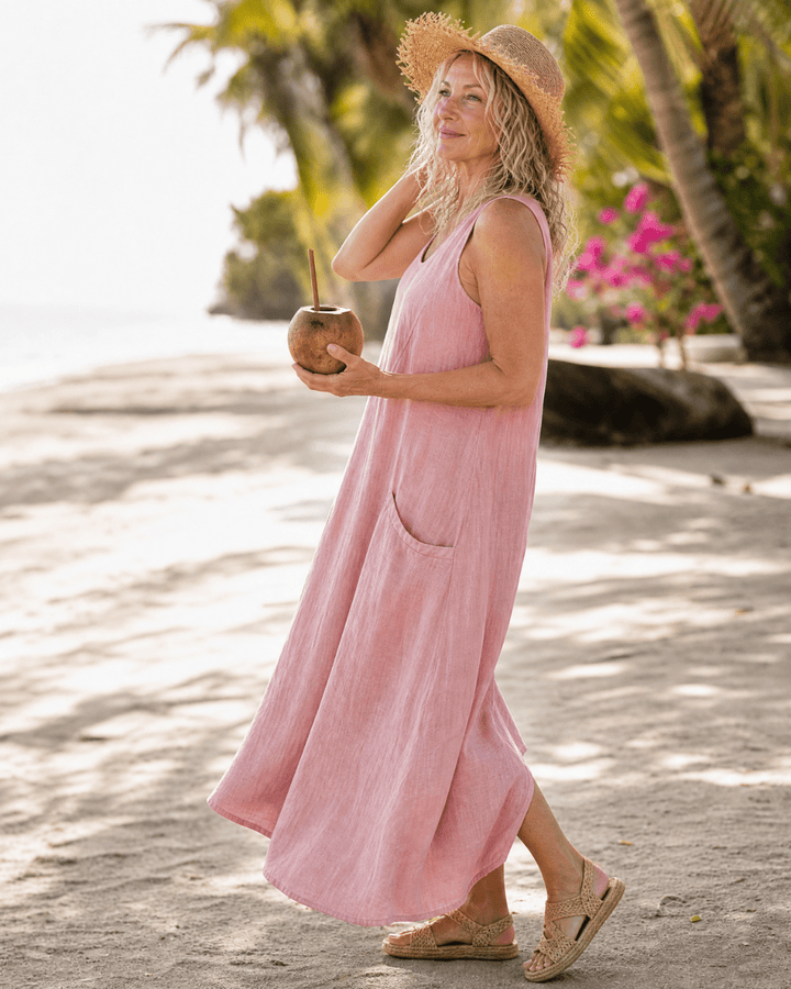 Charlotte | Robe midi sans manches