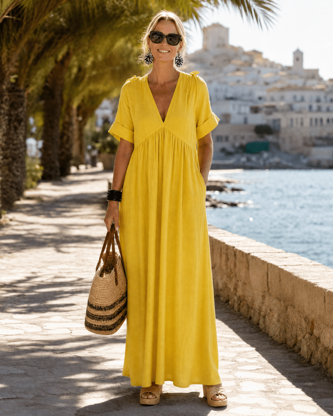 Lya | Robe midi fluide